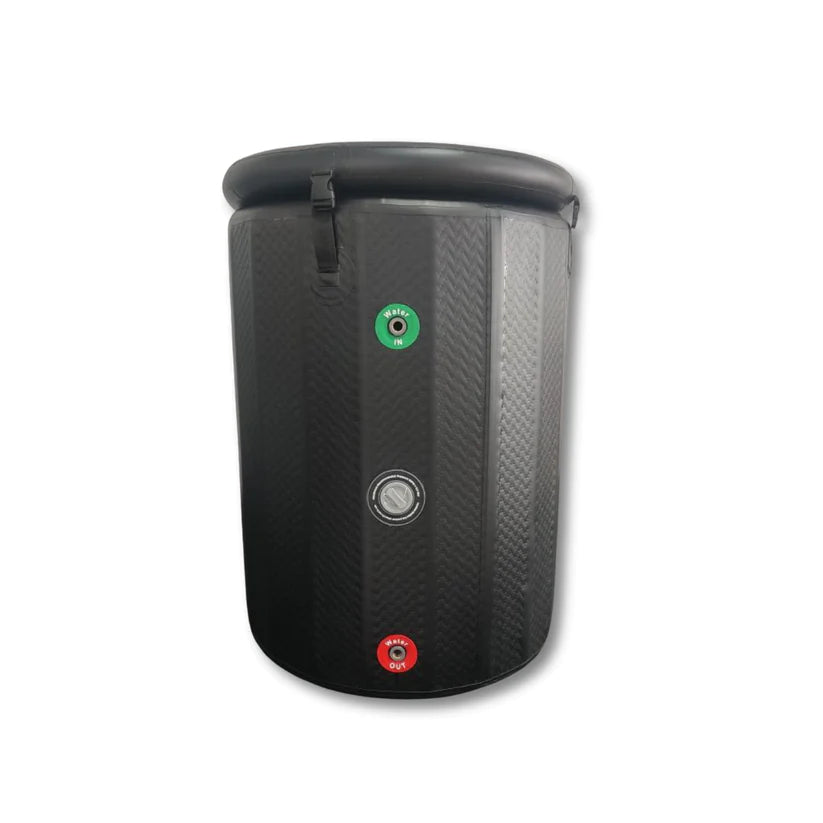 Barrel Ice Bath Cold Plunge Tub with 1 HP Chiller