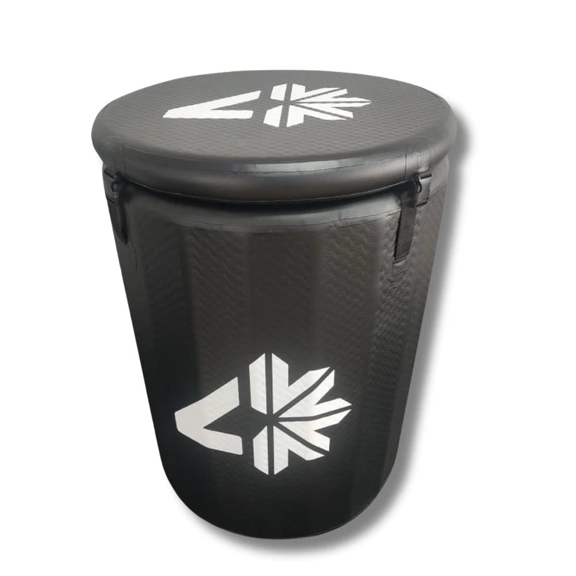 Barrel Ice Bath Cold Plunge Tub with 1 HP Chiller