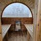 4-6 person Barrel Sauna with Harvia electric heater.