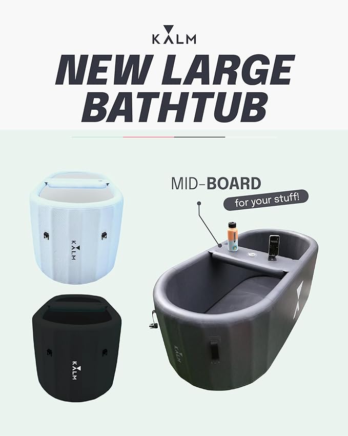 Ice Bath Tub Cold Plunge Tub with 2 Covers, Cold Water Plunge Tub - Insulated Ice Bath Cold Plunge, Portable Ice Bath Pod, Inflatable Cold Plunge Tub