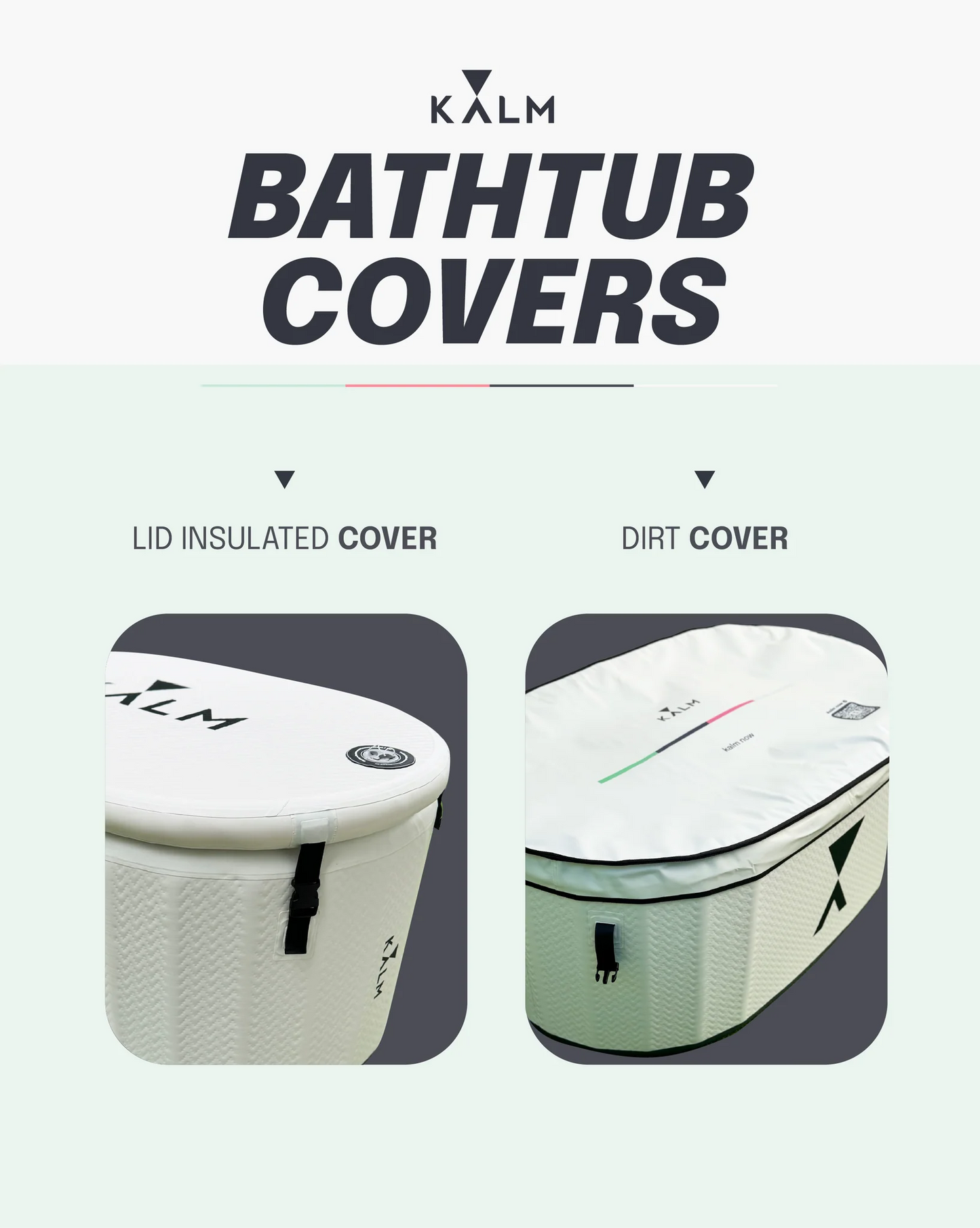 Ice Bath Tub Cold Plunge Tub with 2 Covers, Cold Water Plunge Tub - Insulated Ice Bath Cold Plunge, Portable Ice Bath Pod, Inflatable Cold Plunge Tub
